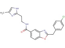 2-(4-chlorobenzyl)-N-[2-(4-methyl-1H-imidazol-2-yl)ethyl]-1,3-benzoxazole-5-carboxamide