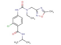 2-chloro-4-[({ethyl[(5-methyl-1,2,4-oxadiazol-3-yl)methyl]amino}carbonyl)amino]-N-isopropylbenzamide