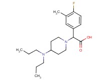 [4-(dipropylamino)piperidin-1-yl](4-fluoro-3-methylphenyl)acetic acid