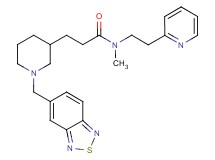 3-[1-(2,1,3-benzothiadiazol-5-ylmethyl)-3-piperidinyl]-N-methyl-N-[2-(2-pyridinyl)ethyl]propanamide