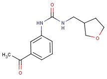 N-(3-acetylphenyl)-N'-(tetrahydrofuran-3-ylmethyl)urea