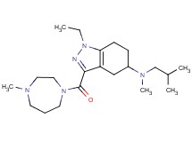 1-ethyl-N-isobutyl-N-methyl-3-[(4-methyl-1,4-diazepan-1-yl)carbonyl]-4,5,6,7-tetrahydro-1H-indazol-5-amine