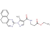 ethyl N-{[1-(5,6-dihydrobenzo[h]quinazolin-2-yl)-5-methyl-1H-pyrazol-4-yl]carbonyl}-beta-alaninate