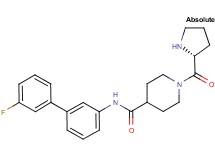 N-(3'-fluoro-3-biphenylyl)-1-D-prolyl-4-piperidinecarboxamide hydrochloride