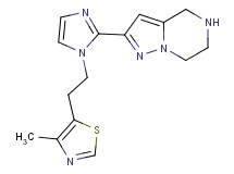 2-{1-[2-(4-methyl-1,3-thiazol-5-yl)ethyl]-1H-imidazol-2-yl}-4,5,6,7-tetrahydropyrazolo[1,5-a]pyrazine dihydrochloride