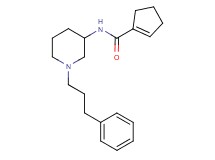 N-[1-(3-phenylpropyl)-3-piperidinyl]-1-cyclopentene-1-carboxamide
