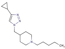 4-[(4-cyclopropyl-1H-1,2,3-triazol-1-yl)methyl]-1-pentylpiperidine