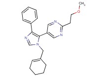 5-[1-(cyclohex-1-en-1-ylmethyl)-4-phenyl-1H-imidazol-5-yl]-2-(2-methoxyethyl)pyrimidine