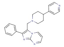 2-phenyl-3-{[4-(4-pyridinyl)-1-piperidinyl]methyl}imidazo[1,2-a]pyrimidine