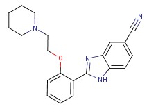 2-[2-(2-piperidin-1-ylethoxy)phenyl]-1H-benzimidazole-5-carbonitrile