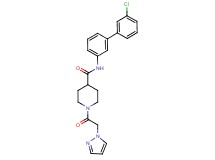 N-(3'-chloro-3-biphenylyl)-1-(1H-pyrazol-1-ylacetyl)-4-piperidinecarboxamide