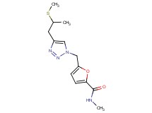 N-methyl-5-({4-[2-(methylthio)propyl]-1H-1,2,3-triazol-1-yl}methyl)-2-furamide