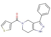 3-phenyl-5-(3-thienylcarbonyl)-4,5,6,7-tetrahydro-1H-pyrazolo[4,3-c]pyridine