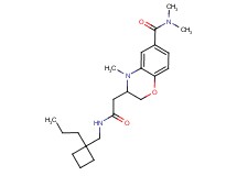 N,N,4-trimethyl-3-(2-oxo-2-{[(1-propylcyclobutyl)methyl]amino}ethyl)-3,4-dihydro-2H-1,4-benzoxazine-6-carboxamide