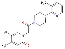 5,6-dimethyl-2-{2-[4-(3-methyl-2-pyridinyl)-1-piperazinyl]-2-oxoethyl}-3(2H)-pyridazinone