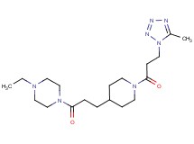 1-ethyl-4-(3-{1-[3-(5-methyl-1H-tetrazol-1-yl)propanoyl]piperidin-4-yl}propanoyl)piperazine