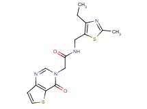 N-[(4-ethyl-2-methyl-1,3-thiazol-5-yl)methyl]-2-(4-oxothieno[3,2-d]pyrimidin-3(4H)-yl)acetamide