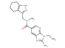 2-amino-3-ethyl-N-methyl-N-(4,5,6,7-tetrahydro-1H-indazol-3-ylmethyl)-3H-imidazo[4,5-b]pyridine-6-carboxamide