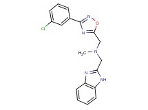 (1H-benzimidazol-2-ylmethyl){[3-(3-chlorophenyl)-1,2,4-oxadiazol-5-yl]methyl}methylamine
