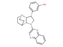 3-[(3R*,3aR*,7aR*)-1-quinoxalin-2-yloctahydro-4,7-ethanopyrrolo[3,2-b]pyridin-3-yl]phenol
