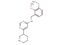 N-(2,3-dimethoxybenzyl)-6-piperidin-3-ylpyrimidin-4-amine