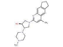 (3S*,4S*)-1-(4-methyl-7,8-dihydro-6H-cyclopenta[g]quinolin-2-yl)-4-(4-methylpiperazin-1-yl)pyrrolidin-3-ol