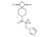 (1R*,3S*)-7-{[1-(1H-imidazol-1-ylmethyl)cyclopropyl]carbonyl}-7-azaspiro[3.5]nonane-1,3-diol