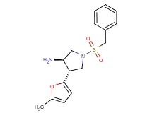 (3R*,4S*)-1-(benzylsulfonyl)-4-(5-methyl-2-furyl)pyrrolidin-3-amine