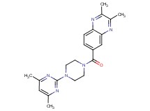 6-{[4-(4,6-dimethylpyrimidin-2-yl)piperazin-1-yl]carbonyl}-2,3-dimethylquinoxaline