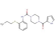 N-[2-(propylthio)phenyl]-4-(1H-pyrrol-2-ylcarbonyl)piperazine-1-carboxamide