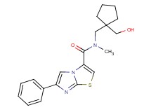 N-{[1-(hydroxymethyl)cyclopentyl]methyl}-N-methyl-6-phenylimidazo[2,1-b][1,3]thiazole-3-carboxamide