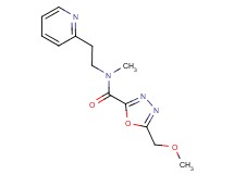 5-(methoxymethyl)-N-methyl-N-(2-pyridin-2-ylethyl)-1,3,4-oxadiazole-2-carboxamide