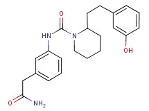 N-[3-(2-amino-2-oxoethyl)phenyl]-2-[2-(3-hydroxyphenyl)ethyl]piperidine-1-carboxamide