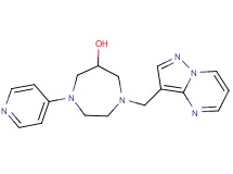 1-(pyrazolo[1,5-a]pyrimidin-3-ylmethyl)-4-pyridin-4-yl-1,4-diazepan-6-ol