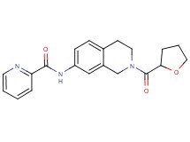 N-[2-(tetrahydro-2-furanylcarbonyl)-1,2,3,4-tetrahydro-7-isoquinolinyl]-2-pyridinecarboxamide