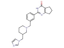 2-(3-{[3-(1H-imidazol-1-ylmethyl)piperidin-1-yl]methyl}phenyl)-3,5,6,7-tetrahydro-4H-cyclopenta[d]pyrimidin-4-one
