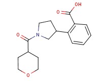 2-[1-(tetrahydro-2H-pyran-4-ylcarbonyl)-3-pyrrolidinyl]benzoic acid