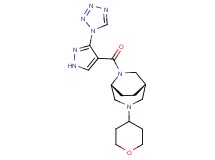 (1S*,5R*)-3-(tetrahydro-2H-pyran-4-yl)-6-{[3-(1H-tetrazol-1-yl)-1H-pyrazol-4-yl]carbonyl}-3,6-diazabicyclo[3.2.2]nonane