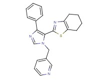 2-[4-phenyl-1-(pyridin-3-ylmethyl)-1H-imidazol-5-yl]-4,5,6,7-tetrahydro-1,3-benzothiazole