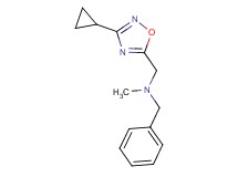 N-benzyl-1-(3-cyclopropyl-1,2,4-oxadiazol-5-yl)-N-methylmethanamine