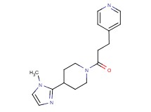 4-{3-[4-(1-methyl-1H-imidazol-2-yl)piperidin-1-yl]-3-oxopropyl}pyridine