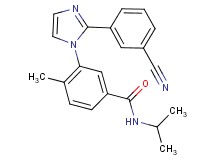 3-[2-(3-cyanophenyl)-1H-imidazol-1-yl]-N-isopropyl-4-methylbenzamide
