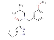 N-isobutyl-N-(3-methoxybenzyl)-1,4,5,6-tetrahydrocyclopenta[c]pyrazole-3-carboxamide