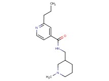 N-[(1-methylpiperidin-3-yl)methyl]-2-propylisonicotinamide