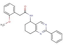 2-(2-methoxyphenyl)-N-(2-phenyl-5,6,7,8-tetrahydro-5-quinazolinyl)acetamide