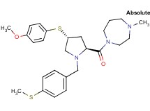 1-{(4R)-4-[(4-methoxyphenyl)thio]-1-[4-(methylthio)benzyl]-L-prolyl}-4-methyl-1,4-diazepane