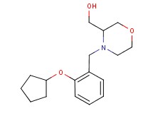 {4-[2-(cyclopentyloxy)benzyl]morpholin-3-yl}methanol