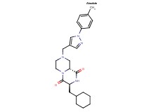 (3S,9aR)-3-(cyclohexylmethyl)-8-{[1-(4-methylphenyl)-1H-pyrazol-4-yl]methyl}tetrahydro-2H-pyrazino[1,2-a]pyrazine-1,4(3H,6H)-dione
