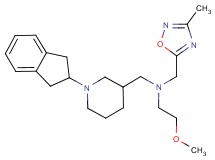 N-{[1-(2,3-dihydro-1H-inden-2-yl)piperidin-3-yl]methyl}-2-methoxy-N-[(3-methyl-1,2,4-oxadiazol-5-yl)methyl]ethanamine