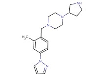 1-[2-methyl-4-(1H-pyrazol-1-yl)benzyl]-4-(3-pyrrolidinyl)piperazine dihydrochloride